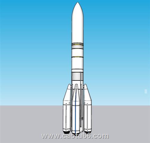 航天运载火箭SU模型 1