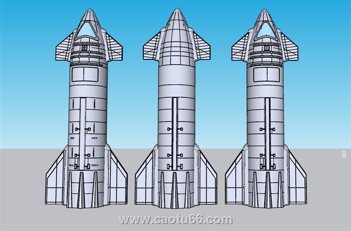 火箭发射航天SU模型 1