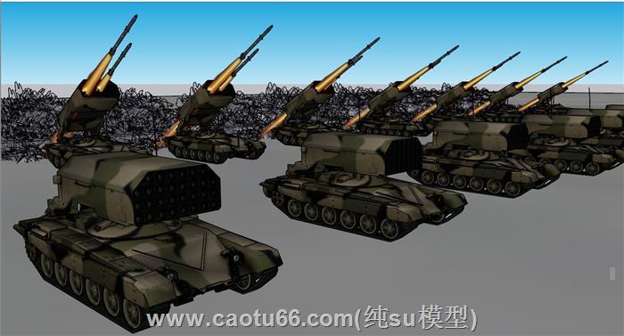 导弹发射车武器SU模型 1