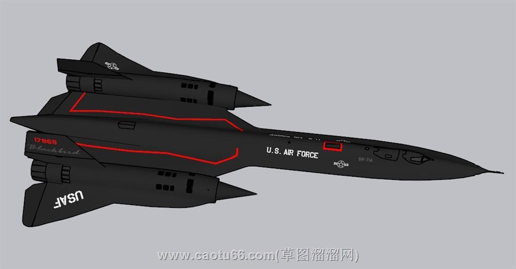 SR-71战略侦察机SU模型 1