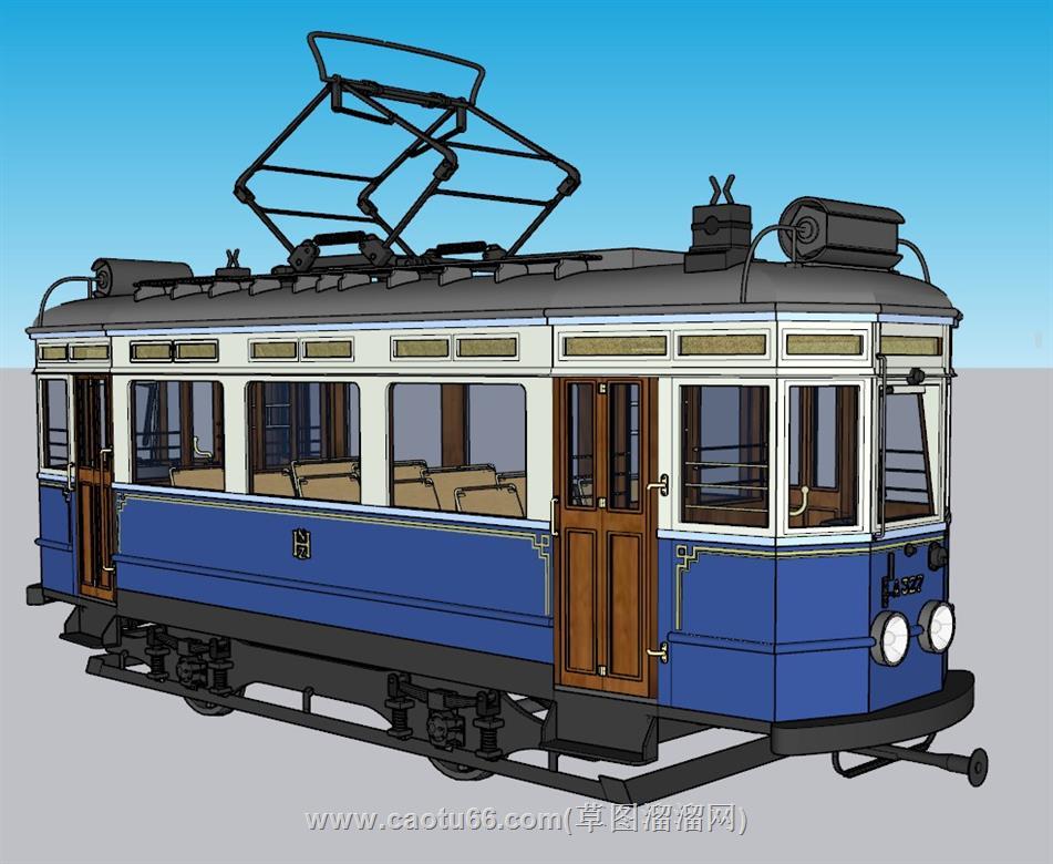 有轨电车列车SU模型 2