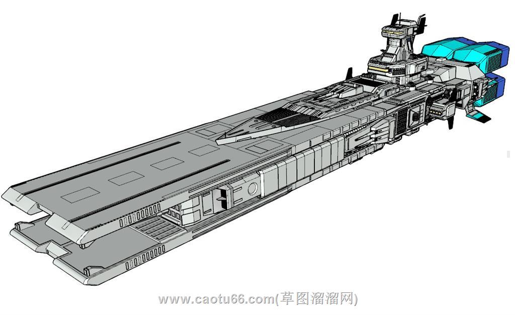 未来战舰SU模型 2