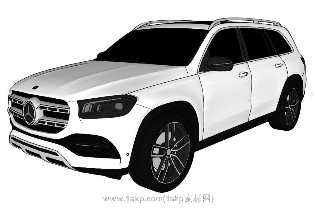 奔驰GLS350越野车SU模型 1