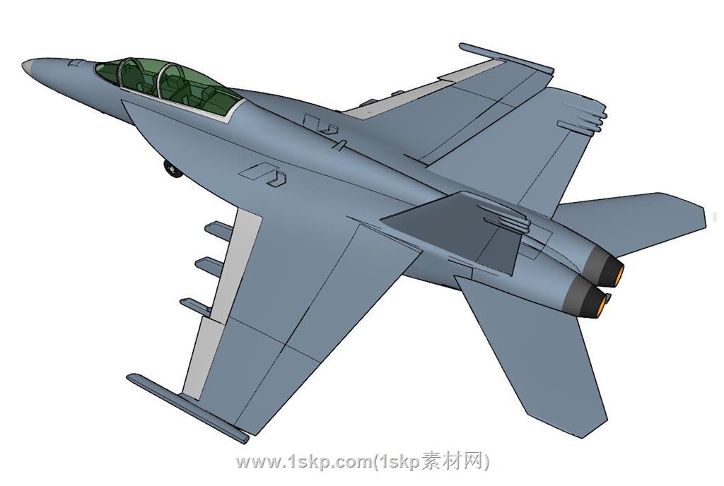 战斗机飞机SU模型 3