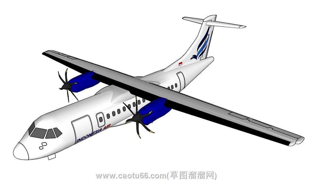 航空飞机运输机SU模型 1