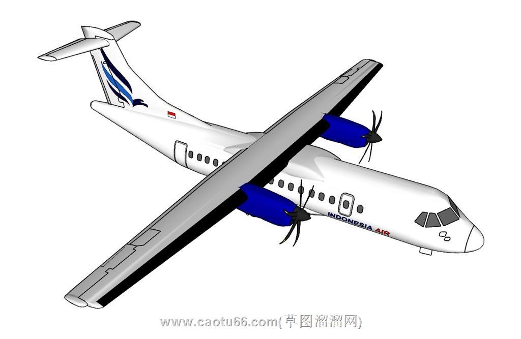 航空飞机运输机SU模型 2