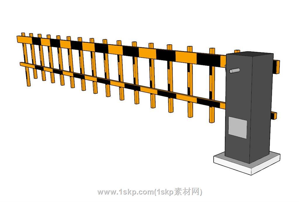 道闸SU模型 1