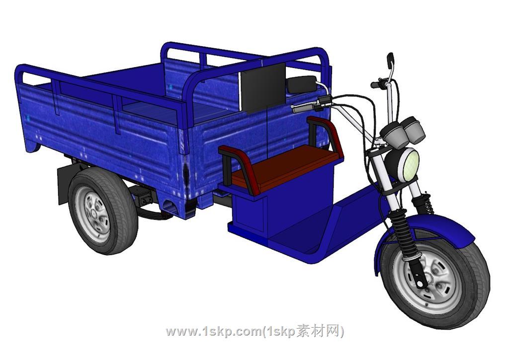 电动三轮车SU模型 1