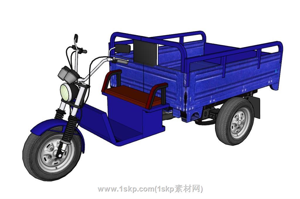 电动三轮车SU模型 2