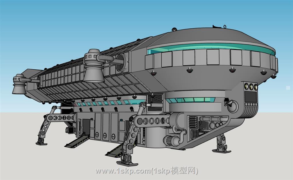 星际飞船SU模型 1