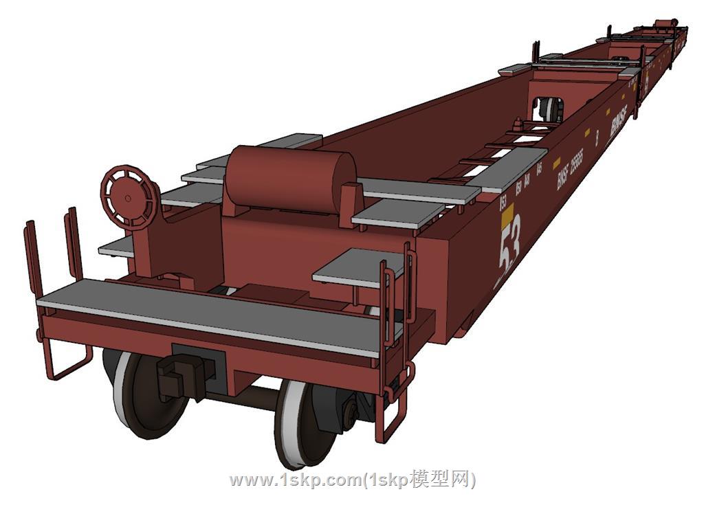 铁路运输集装箱SU模型 1