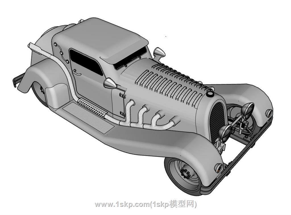 老爷车汽车SU模型 2