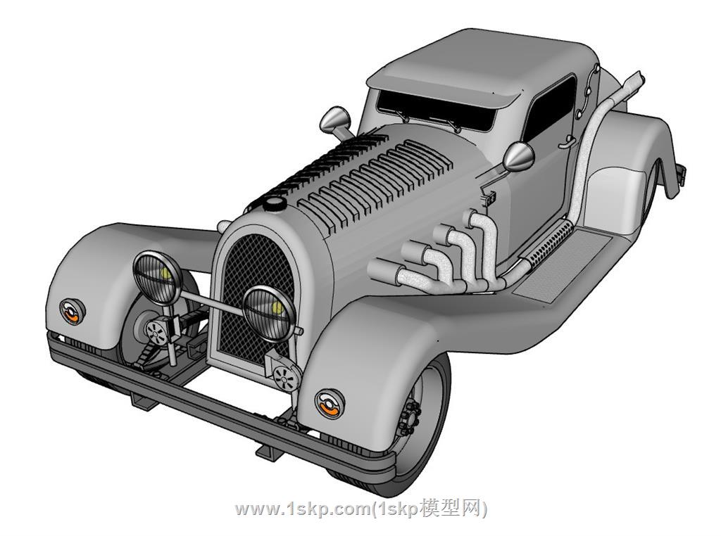 老爷车汽车SU模型 1