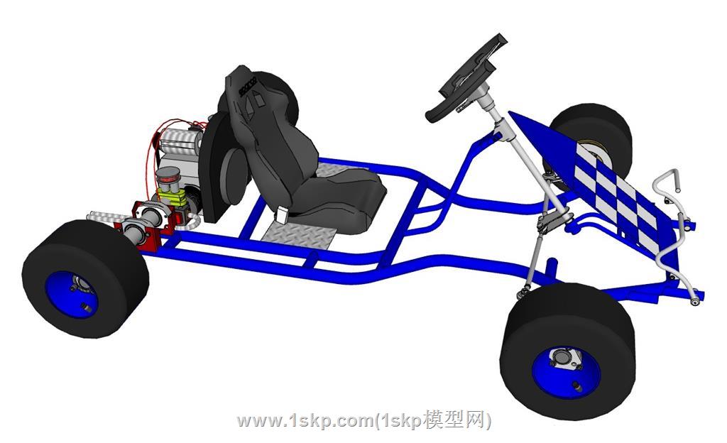 卡丁车SU模型 2