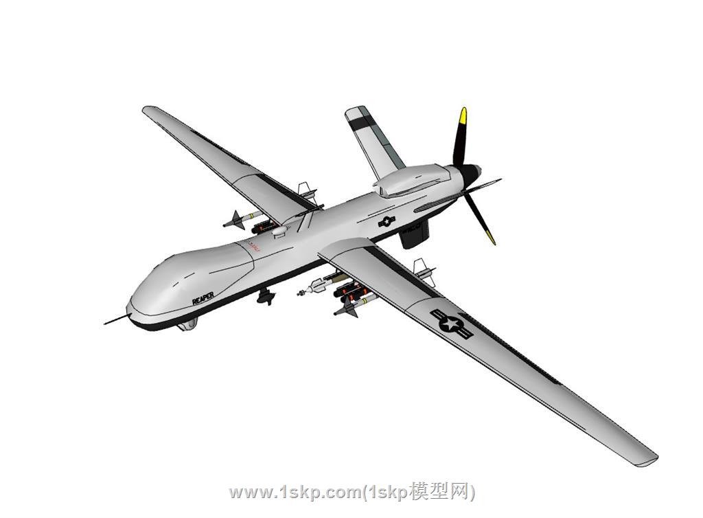 MQ9无人机SU模型 1