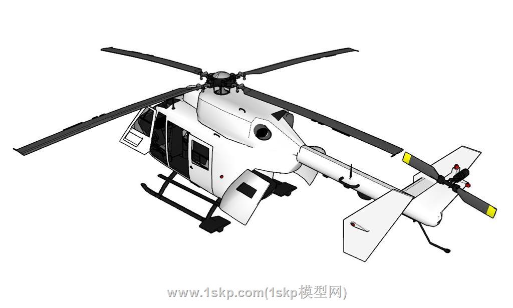 直升飞机SU模型 3