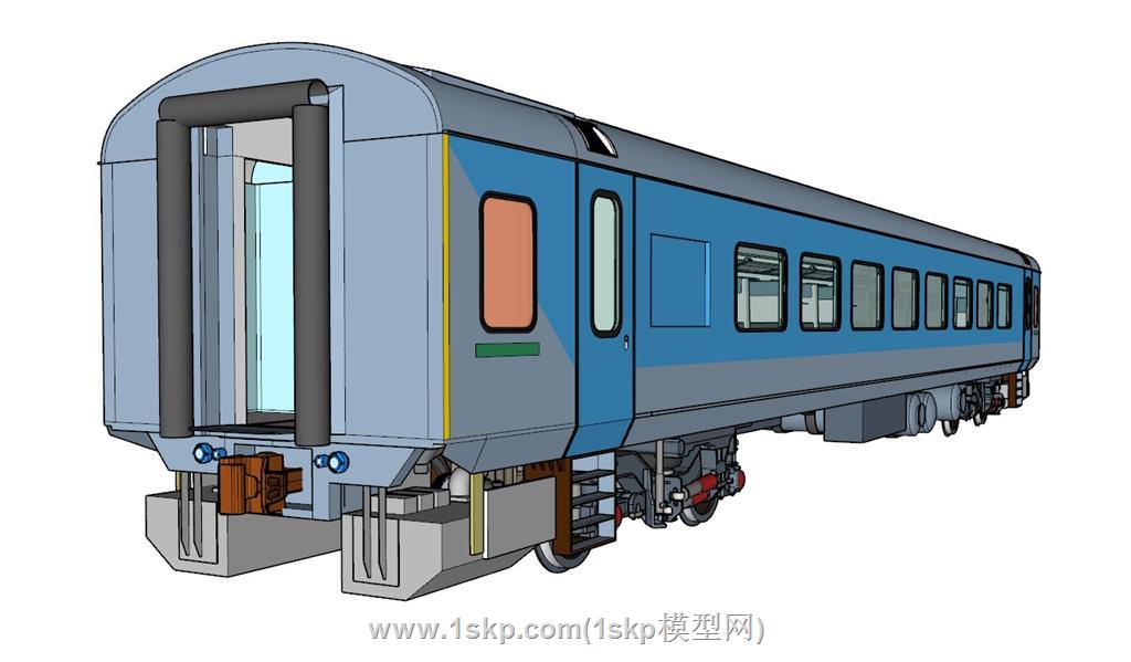 火车厢SU模型 2