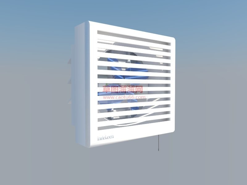 卫生间排气扇抽风机SU模型 1
