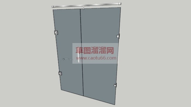 淋浴隔断草图SU模型 1