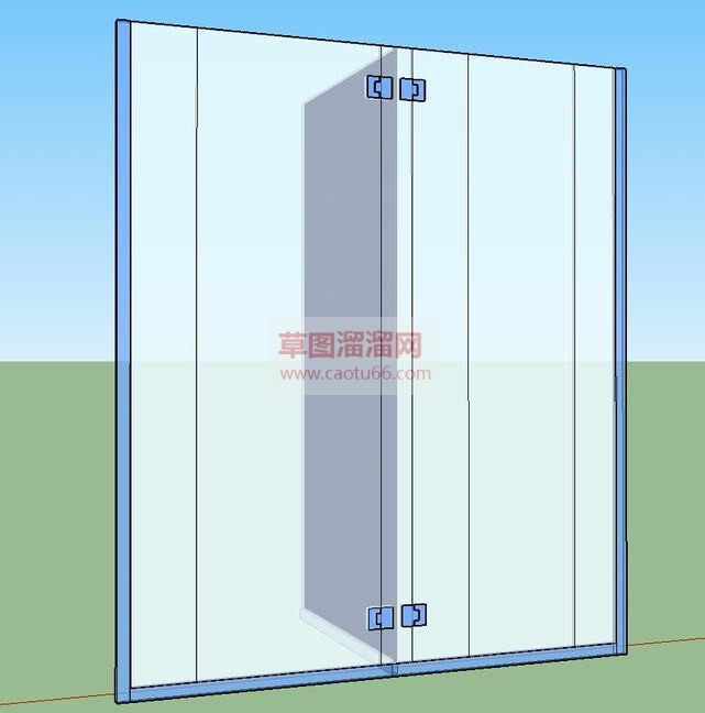 淋浴隔断免费SU模型 1