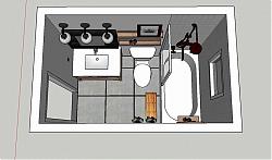 浴室卫生间SU模型 免费sketchup模型下载