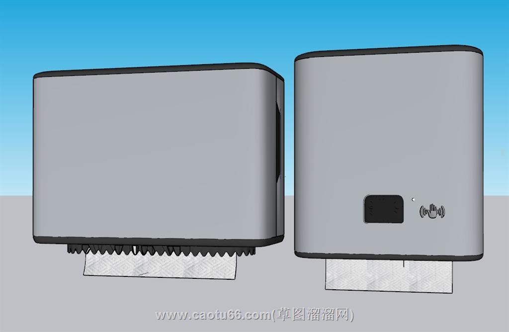 卫生间纸巾盒抽纸SU模型