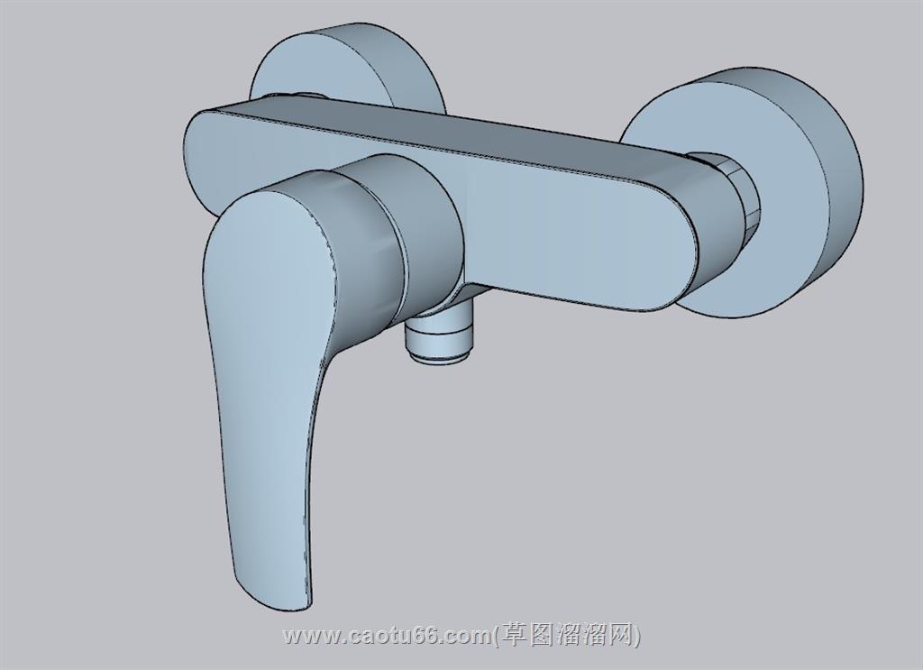 冷热水水龙头SU模型 1