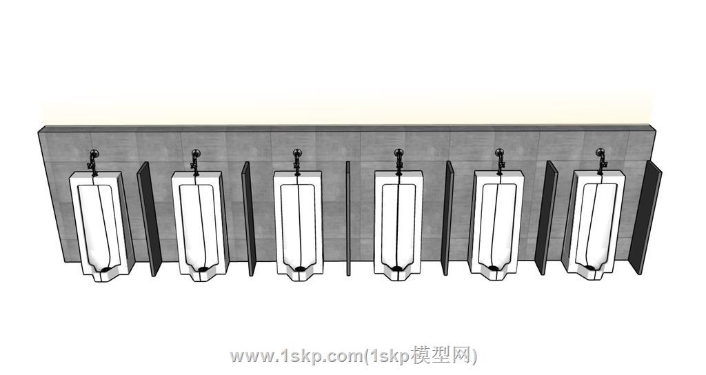 小便池SU模型