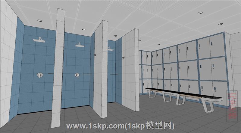 公共冲凉房淋浴间更衣柜 1