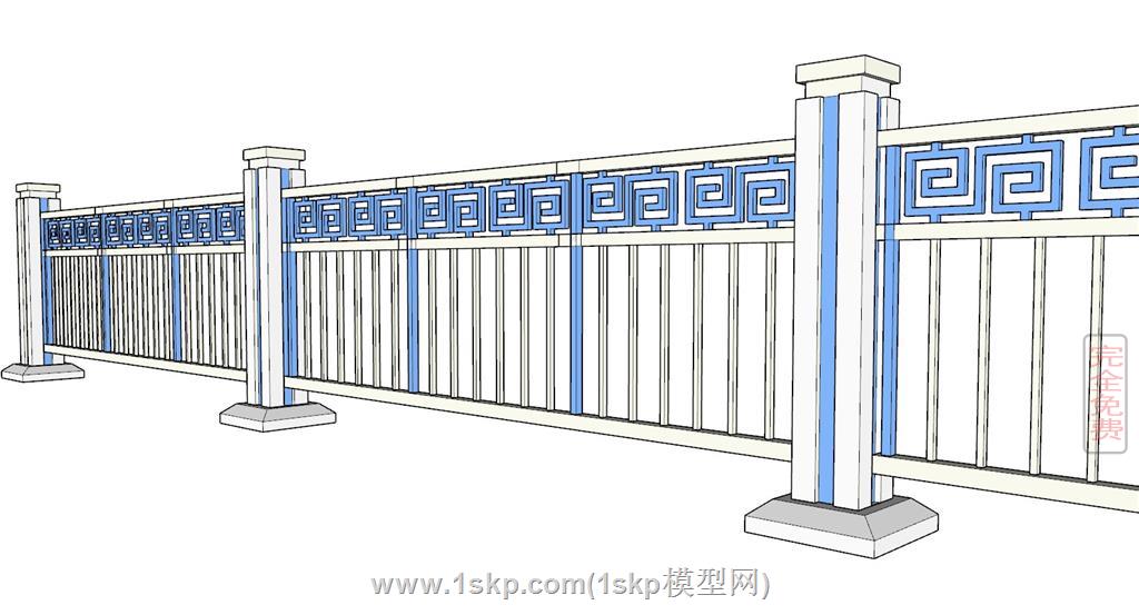 中式栏杆道路栏杆护栏隔离栏 1