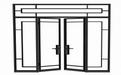 铝合金  玻璃门